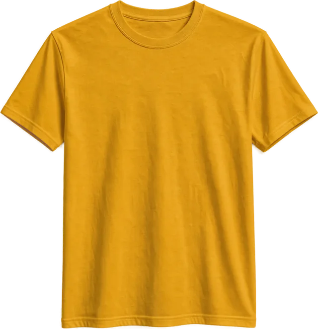 Vista previa de la camiseta amarilla con tu texto