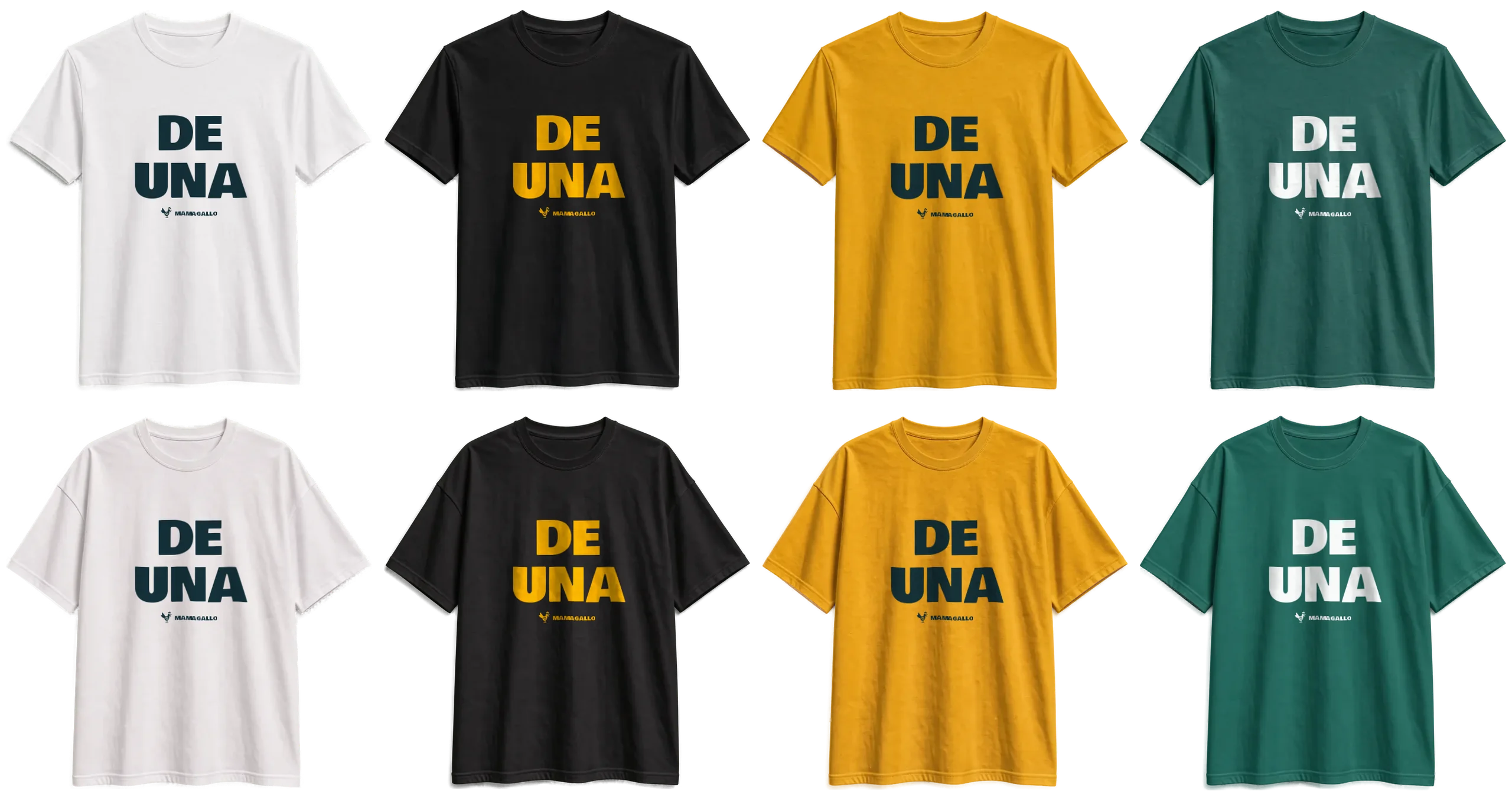 Camiseta amarilla regular con el diseño De una